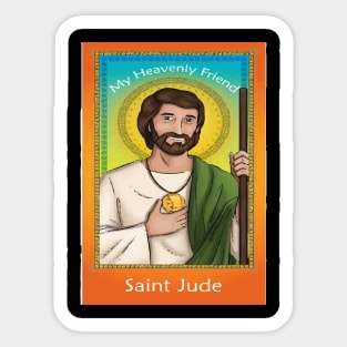 My Heavenly Friend Saint Jude Sticker